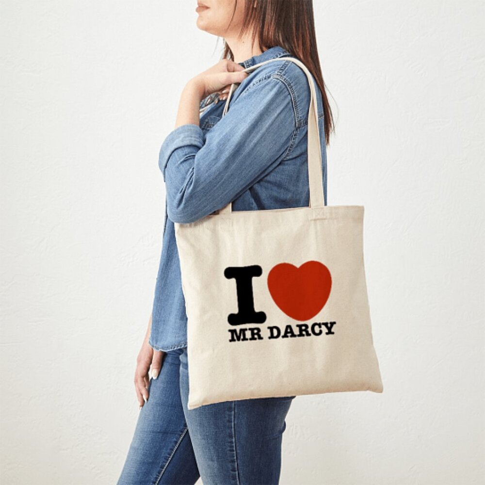 NEW CafePress I Love Mr Darcy Tote Bag (Natural)